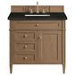 James Martin Brittany 36" Single Bathroom Vanity in Pecan with 3 cm Phantome Eclos Top and Rectangular Sink, , large