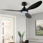HOMLUX 52" Indoor Ceiling Fan with LED Light in Black, , large