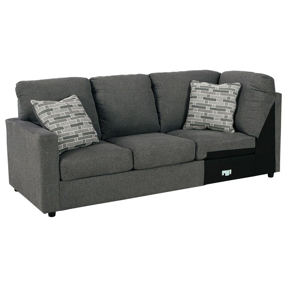 Signature Design by Ashley Edenfield 3-Piece Left Facing U-Shaped Sectional with Chaise in Charcoal, , large