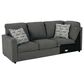 Signature Design by Ashley Edenfield 3-Piece Left Facing U-Shaped Sectional with Chaise in Charcoal, , large