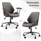 HOMLUX Mid Back Ergonomic Office Chair with Suede Leather in Gray, , large