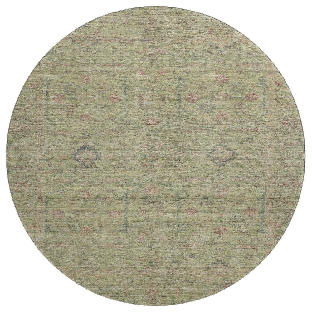 Dalyn Rug Company Ravenna RN5 8" Round Aloe Area Rug, , large