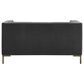 37B Isaac Channel Stitched Stationary Loveseat in Moonlight Gray Velvet, , large