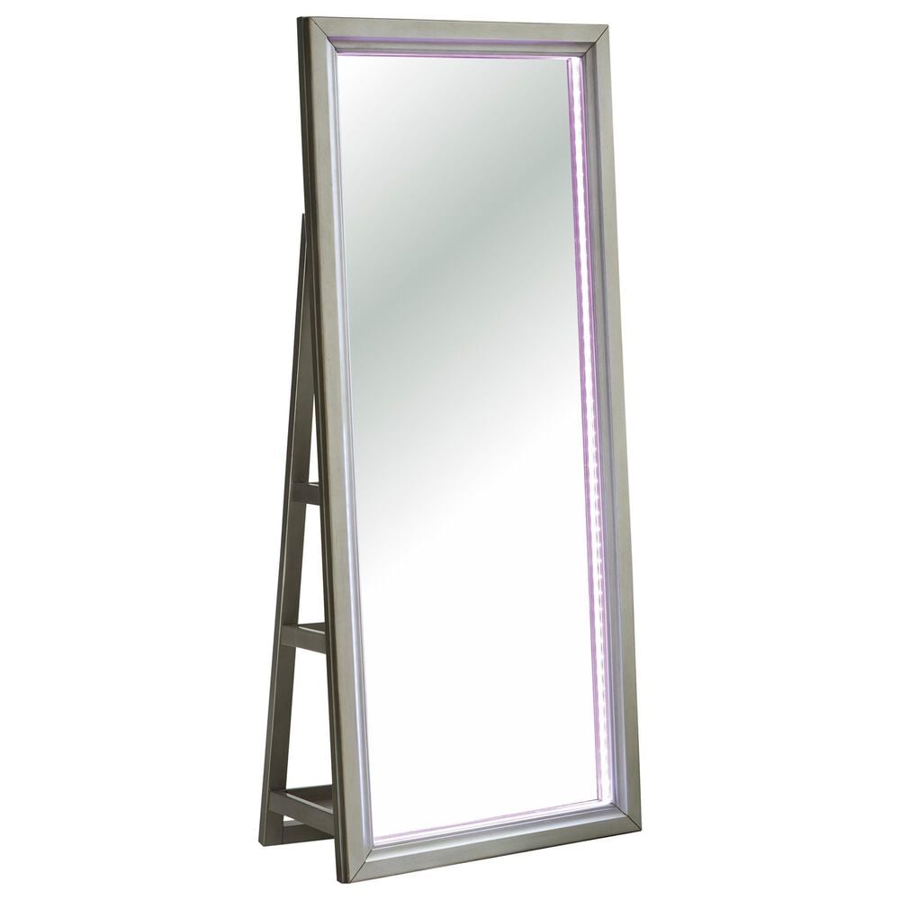 Ashley Evesen Floor Standing Mirror with Shelves in Champagne, , large