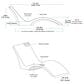 Floating Luxuries Kai Shelf Lounger in White (Set of 2), , large