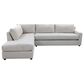 Fulton Home Brooklyn 2-Piece Stationary Sectional with Left Facing Chaise in Claudia Linen, , large