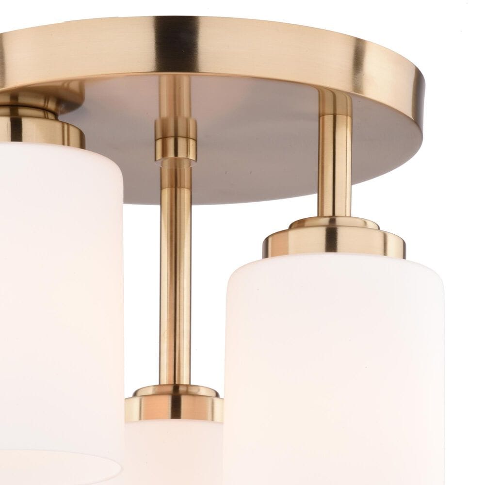 Vaxcel Park Ridge 3-Light Flush Mount in Champagne Gold, , large
