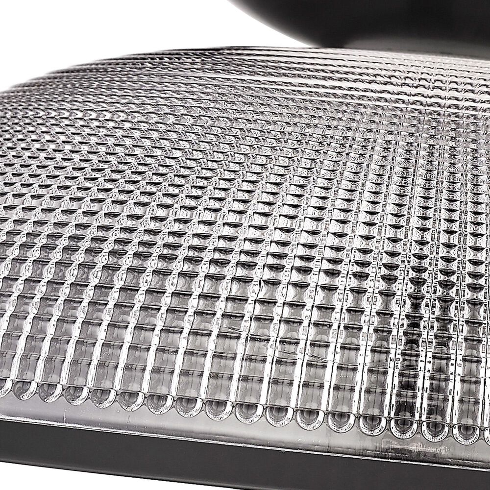 Golden Lighting Crawford 1-Light Flush Mount in Matte Black, , large