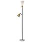 Adesso Dixon Torchiere in Black and White, , large