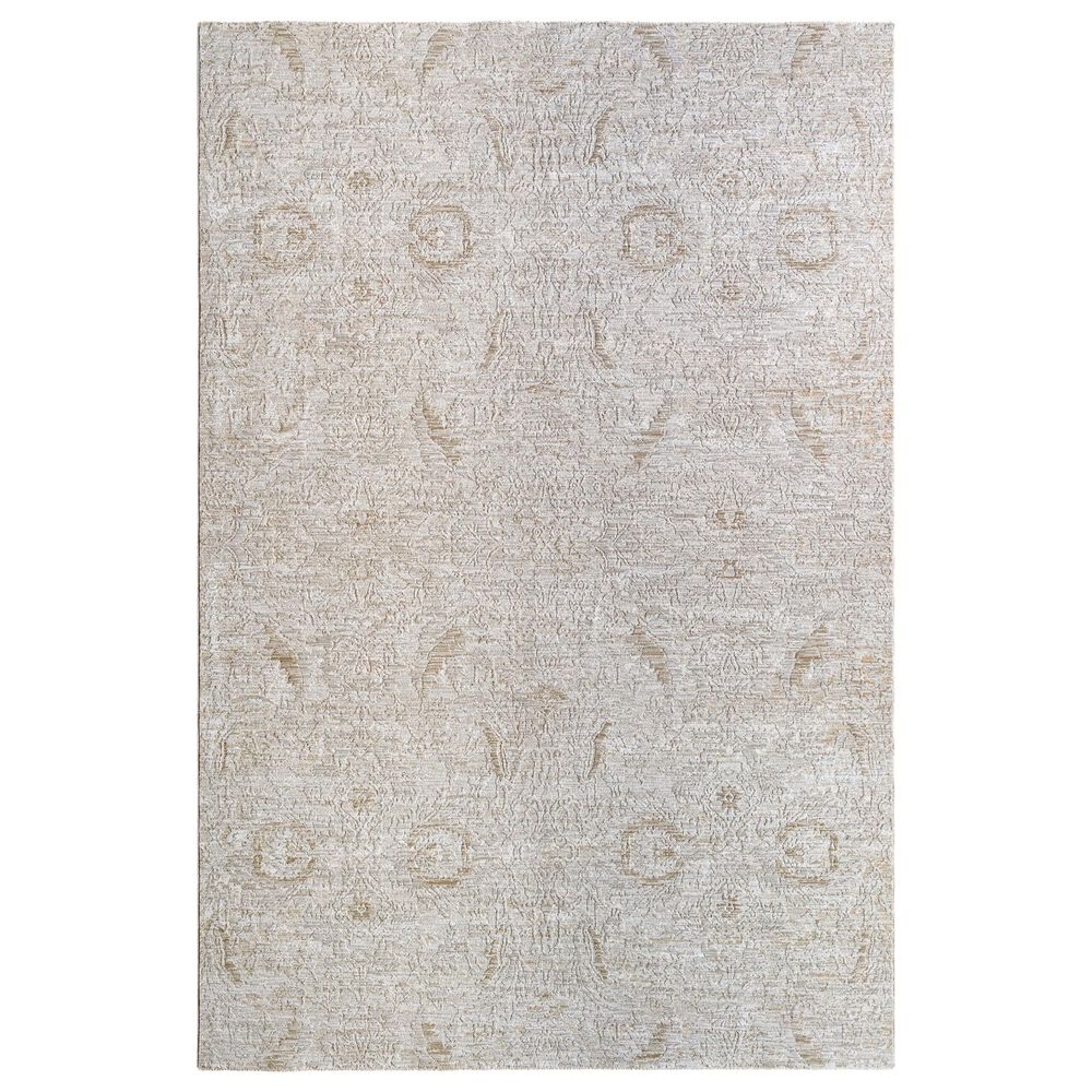 Surya Masterpiece Light Gray, Medium Gray, Cream and Tan 6'7" x 9'6" Area Rug, , large