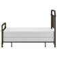 Richlands Furniture Kirkland Full Metal Slat Bed with Metal Frame in Dark Bronze, , large