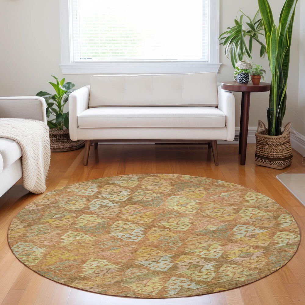 Dalyn Rug Company Tabrook TB2 Copper 8&#39; Round Area Rug, , large