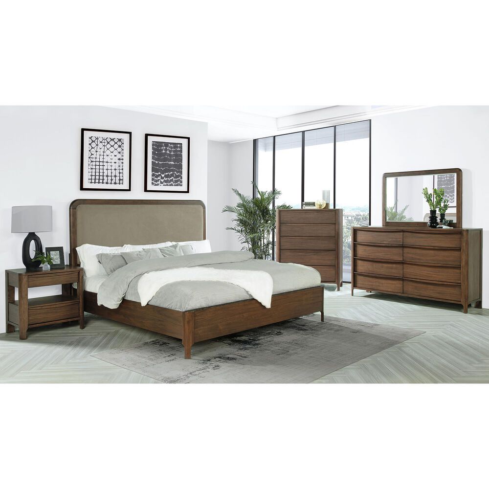 Pacific Landing Maderia Queen Side Rails and Slats in Walnut, , large