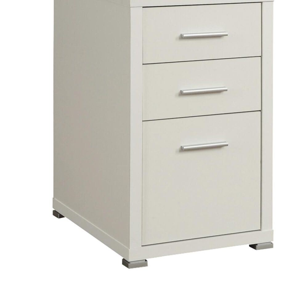 Pacific Landing Yvette L-Shape Desk in White, , large