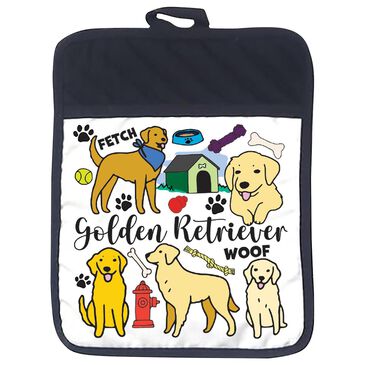 1 Brilliant Gift Wander Pets Golden Retriver Pot Holder in White, , large