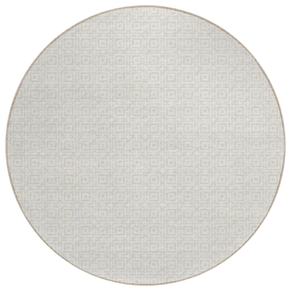 Dalyn Rug Company Marlo 10" Round Linen Indoor/Outdoor Area Rug, , large