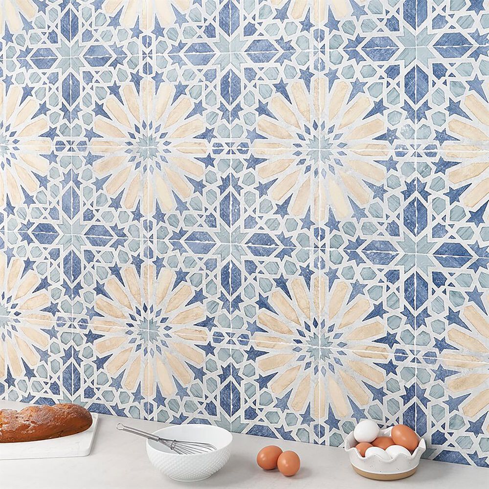 Soho Studio Carino Deco Marla 8&quot; x 8&quot; Porcelain Tile, , large