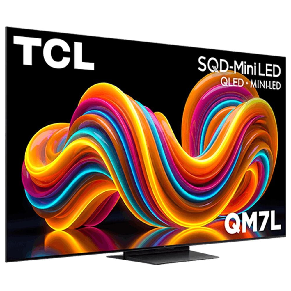 TCL 75" Class QM7L Series SQD-Mini LED 4K UHD HDR - Smart TV with 2.1 Channel Soundbar System in Black, , large