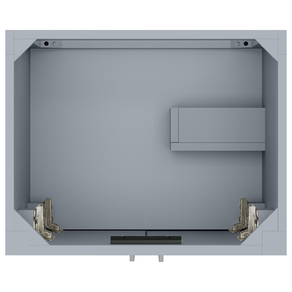 37B Lucerne 24" Single Bathroom Vanity Cabinet in Soft Blue with Marble Top and Backsplash, , large