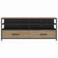 DHP Structure 60" TV Stand in Sterling Oak, Matte Black and Smoked Black, , large
