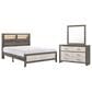 Crown Mark Rhett 3-Piece King Platform Bedroom Set in Gray and White, , large