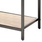 Splendor Living Hamilton Faux Shagreen 1-Drawer Side Table in Taupe and Black, , large