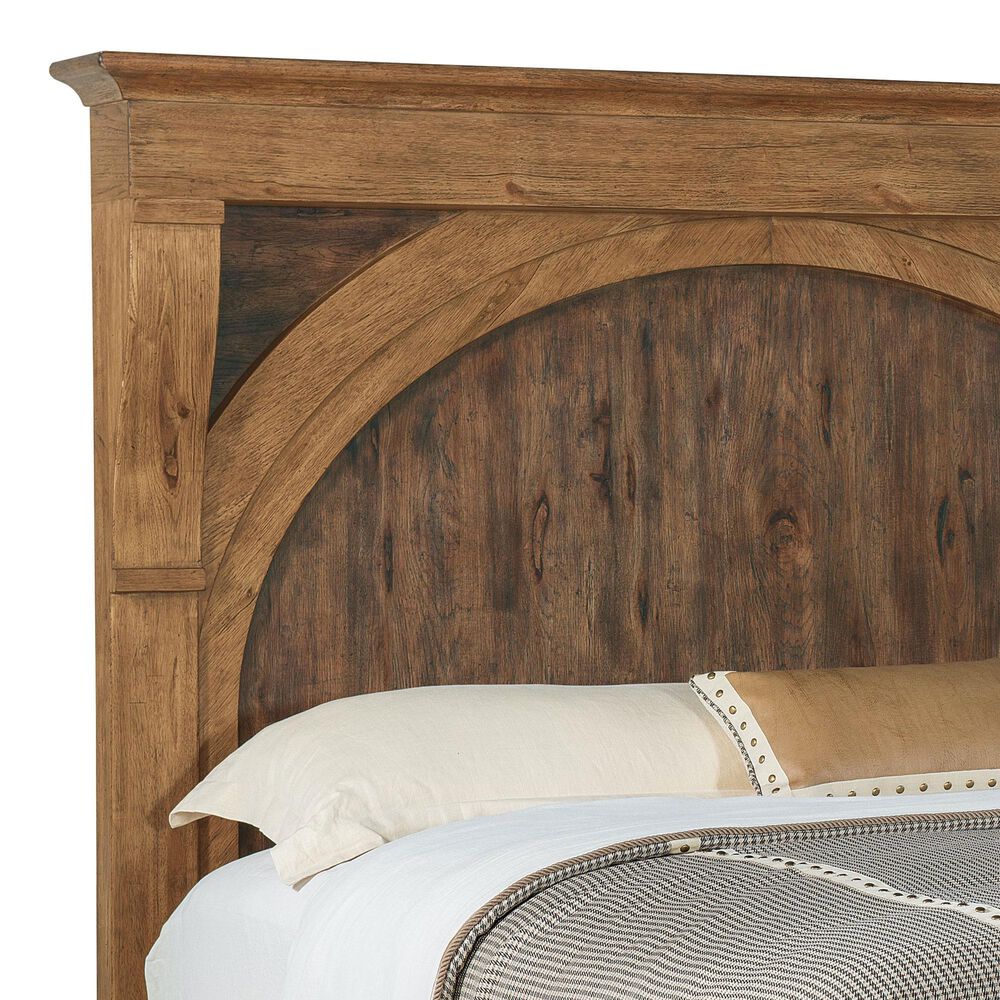Hooker Furniture Big Sky King Mantel Bed in Vintage Natural, , large