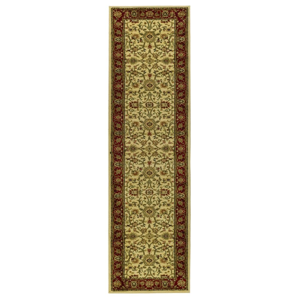 Safavieh Lyndhurst 2"3" x 10" Ivory and Red Runner, , large