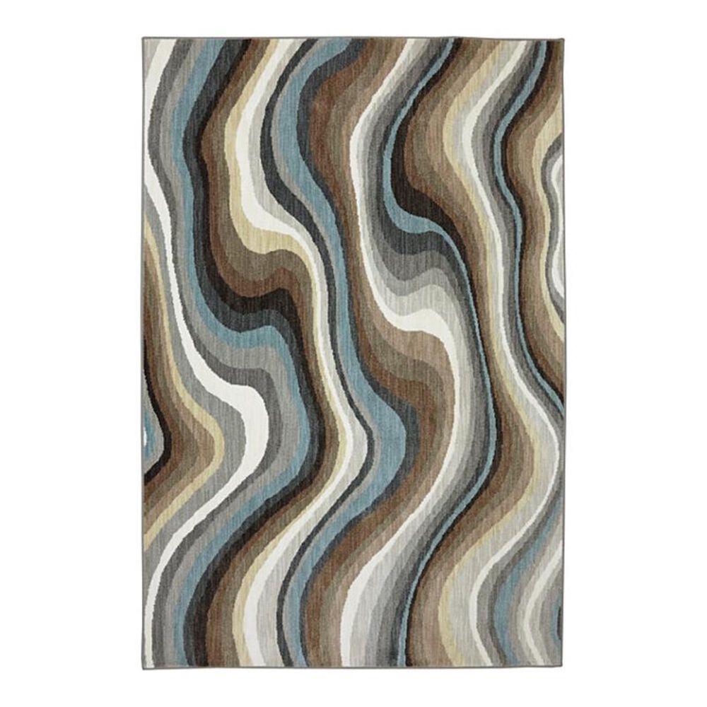 Karastan Euphoria Larkhall 90269-80100 5'3" x 7'10" Granite Area Rug, , large