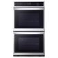 LG 2-Piece Kitchen Package with 9.4 Cu. Ft. Double Wall Oven and 30" Electric Cooktop in Print Proof Stainless Steel and Black, , large