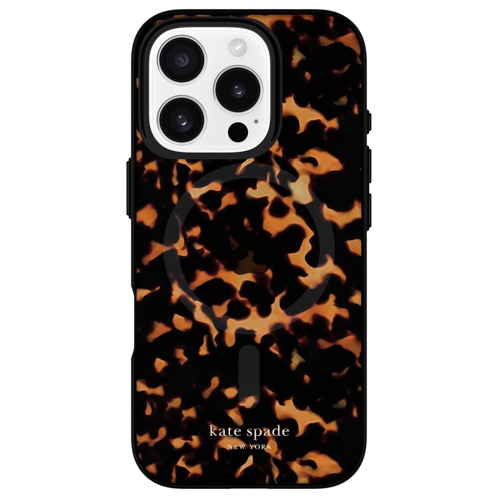 Kate Spade Protective MagSafe Case for Apple iPhone 16 Pro in Tortoise, , large