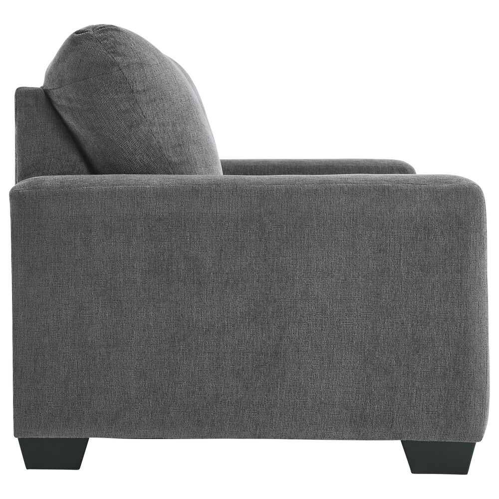 Ashley Rannis Stationary Twin Sofa Sleeper in Pewter, , large