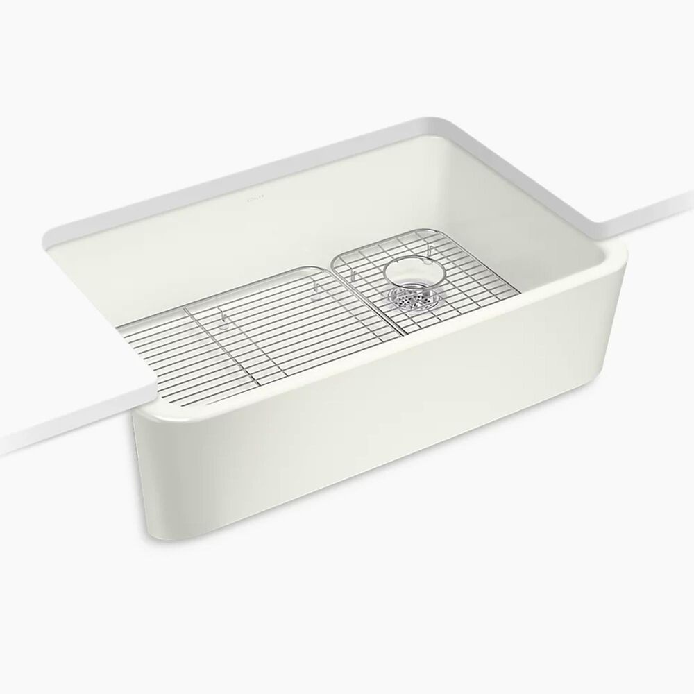 Kohler Ironridge 34" Undermount Single-Bowl Farmhouse Kitchen Sinks in Dune, , large