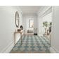 Nourison Positano Geometric Aqua 9" x 12" Indoor/Outdoor Area Rug, , large