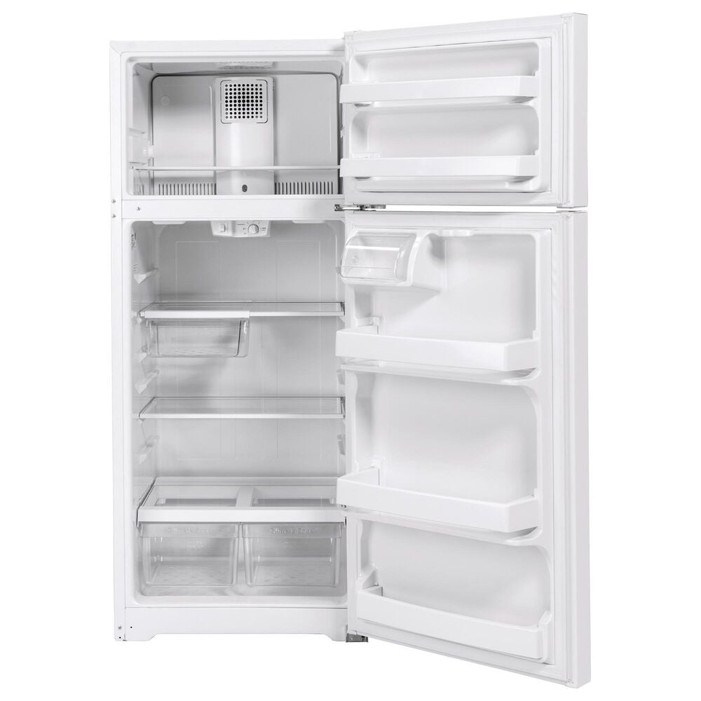 GE Appliances 18 Cu. Ft. 28&quot; Top Freezer Refrigerator in White, , large