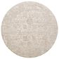 Surya Masterpiece Cream, Medium Gray and Light Gray 7"10" Round Area Rug, , large