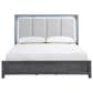 New Heritage Design Odessa 5-Piece King Bedroom Set in Charcoal and Silver, , large