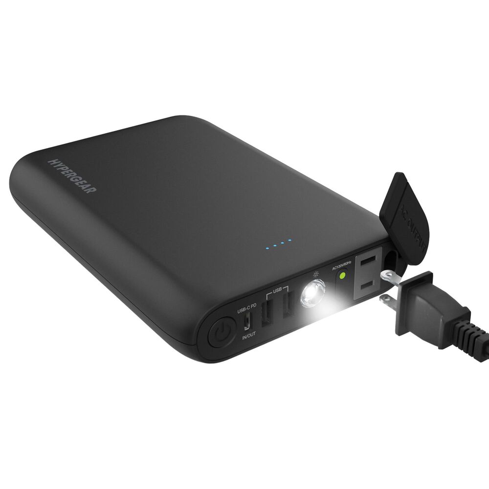 Hypercel 24000mAh AC Laptop Power Bank in Black, , large