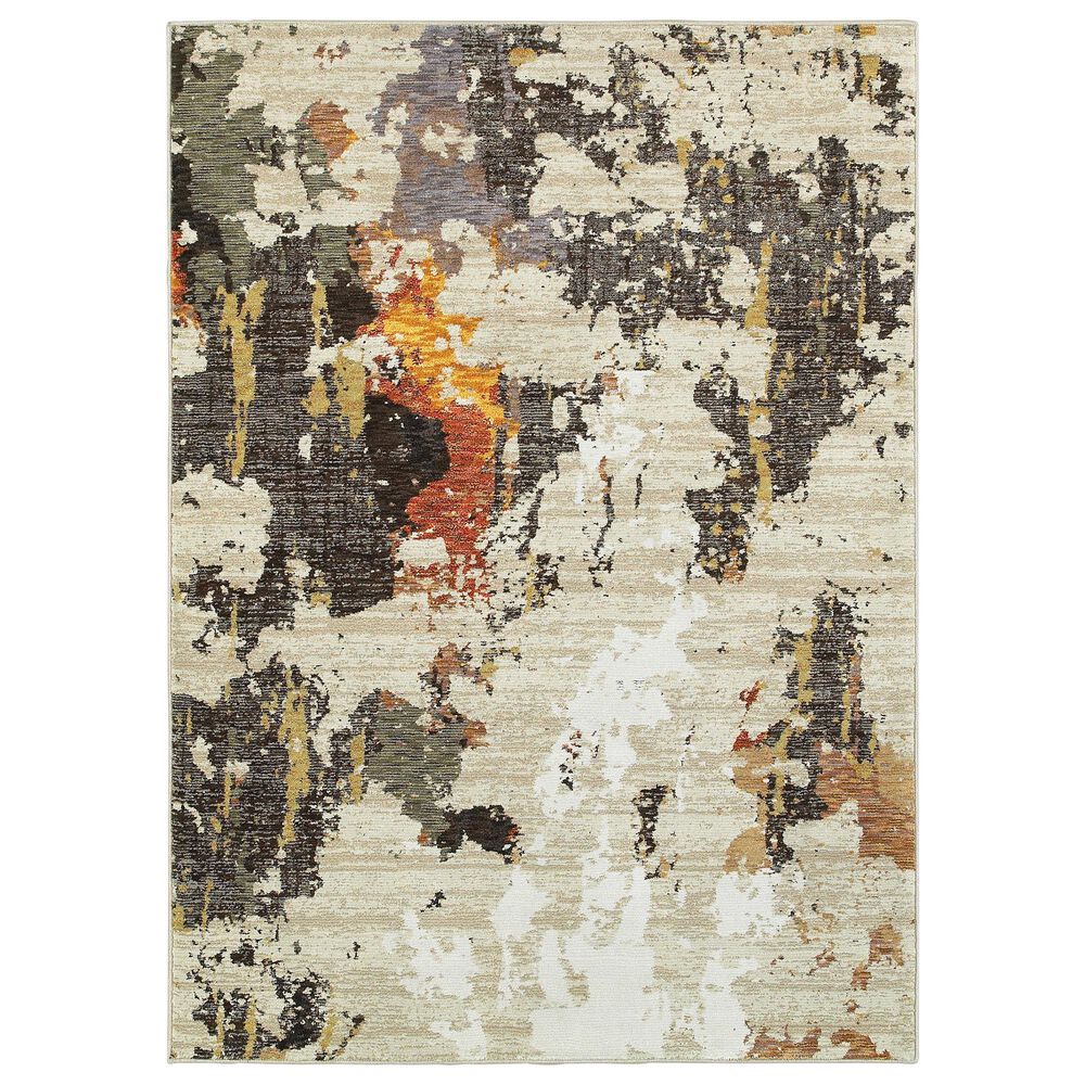 Oriental Weavers Evolution Beige 5"3" x 7"3" Area Rug, , large
