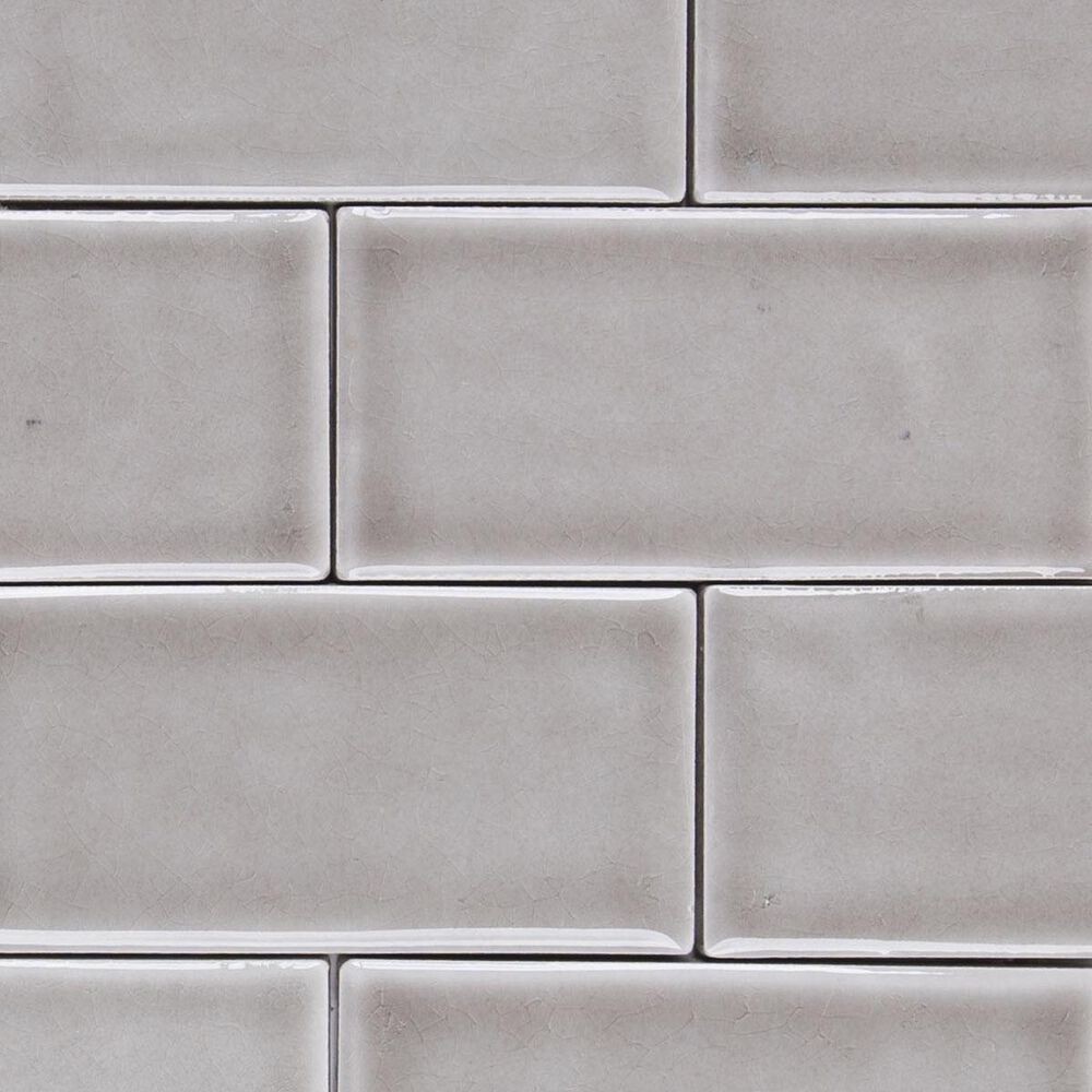 Soci Chateau Brick Dove Grey 12" x 12" Ceramic Mosaic Sheet, , large