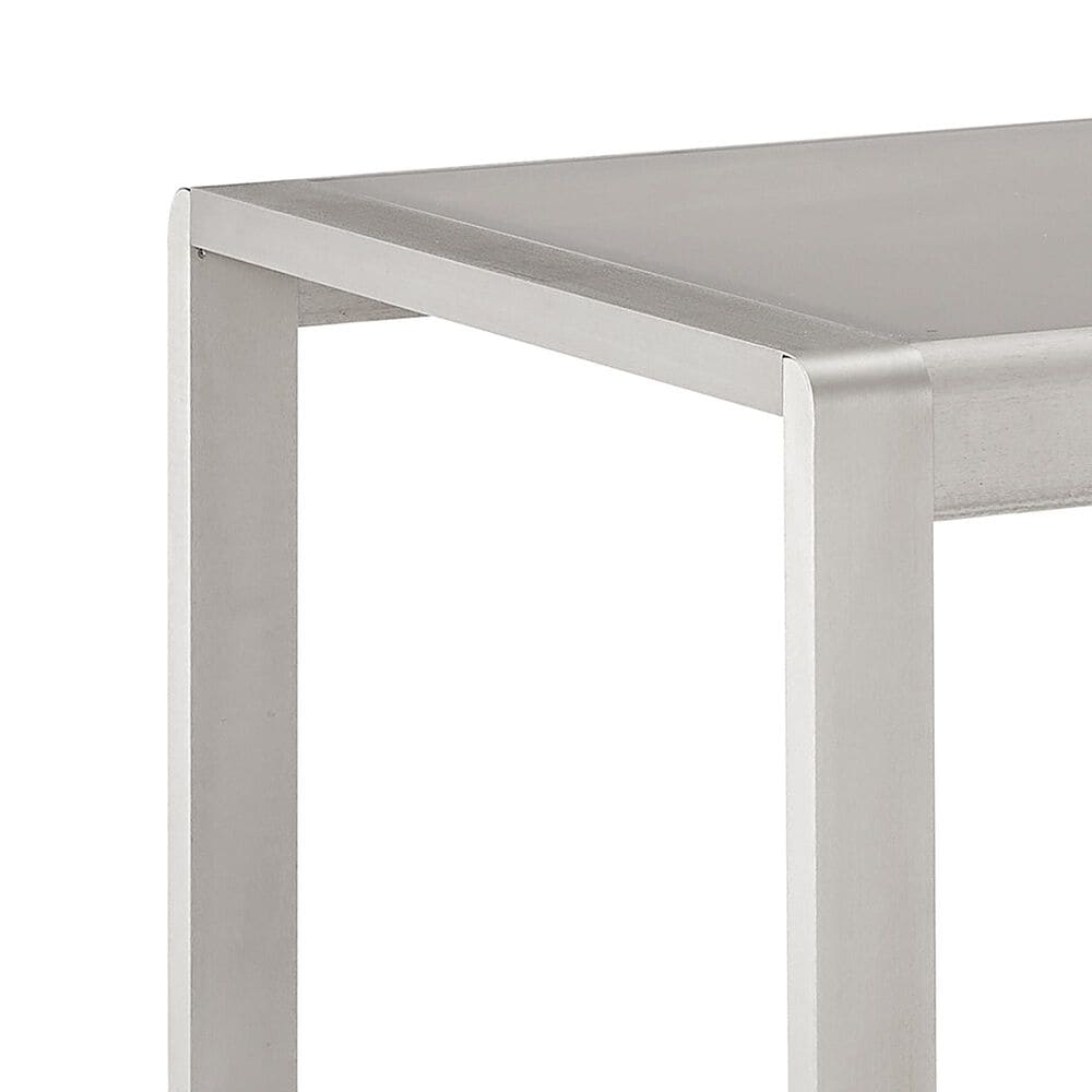 Linon Home Decor Karah Outdoor Anodized Coffee Table in Grey, , large