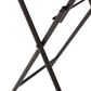 Hearth and Haven Silvester Outdoor Round Folding End Table in Beige and Black, , large
