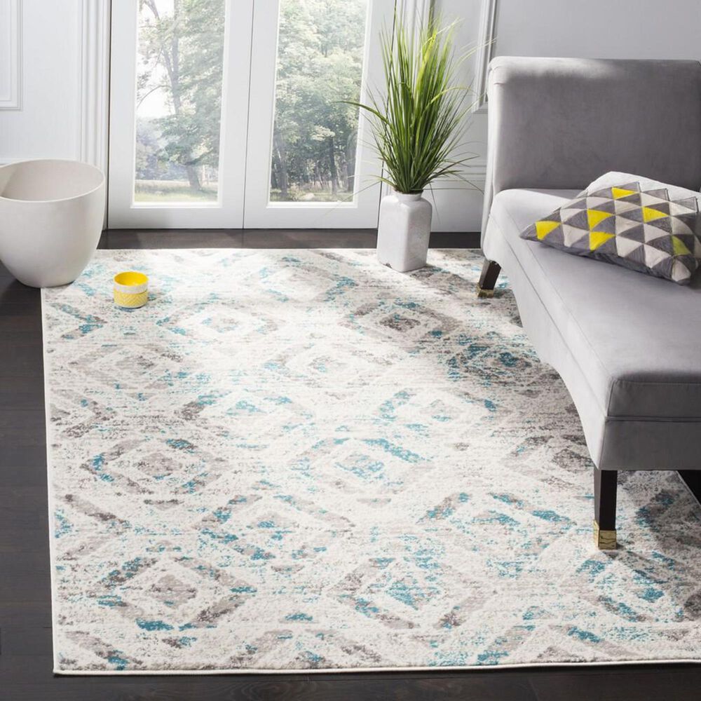 Safavieh Skyler SKY190D 10&#39; x 14&#39; Ivory and Blue Area Rug, , large