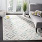 Safavieh Skyler SKY190D 10" x 14" Ivory and Blue Area Rug, , large
