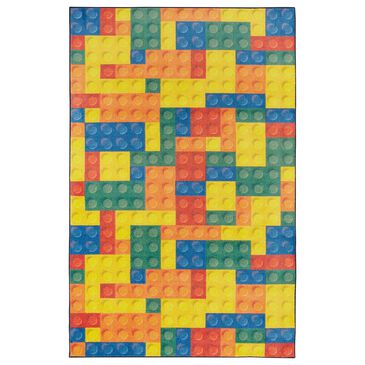 Karastan Prismatic Z0444 A416 3"4" x 5" Multicolor Kids Area Rug, , large