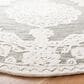 Safavieh Micro-Loop MLP275F 5" Round Gray and Ivory Area Rug, , large