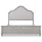 Legacy Classic Belhaven King Upholstered Panel Bed in Weathered Plank, , large