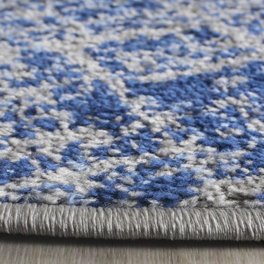Safavieh Adirondack ADR116D 6&#39; Round Blue and Silver Area Rug, , large
