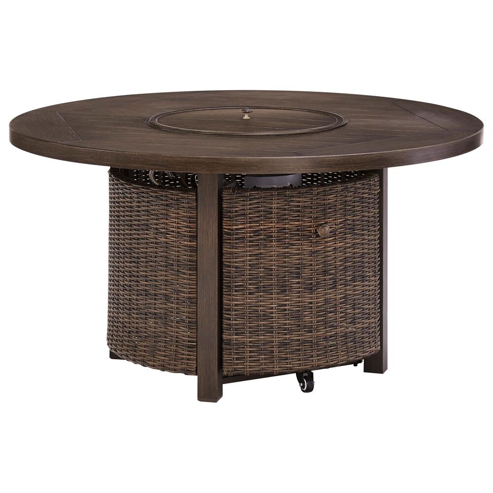 Ashley Paradise Trail 5-Piece Fire Pit Chat Set in Beige, , large