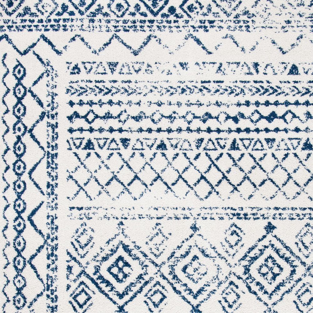 Safavieh Tulum Traditional 5&#39;3&quot; x 7&#39;6&quot; Ivory and Navy Area Rug, , large